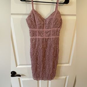 B. Darlin Form Fitted Dress, Size 7/8, Dusty Rose